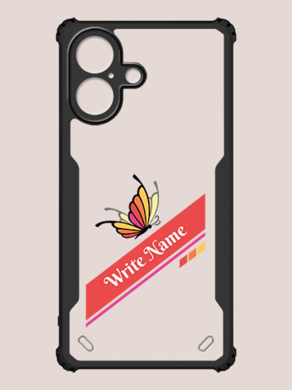 Custom iPhone 16 Custom Hybrid Mobile Phone Case With Colorful Butterfly Design