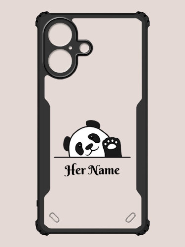 Custom iPhone 16 Custom Hybrid Mobile Phone Case With Cute Baby Panda Design