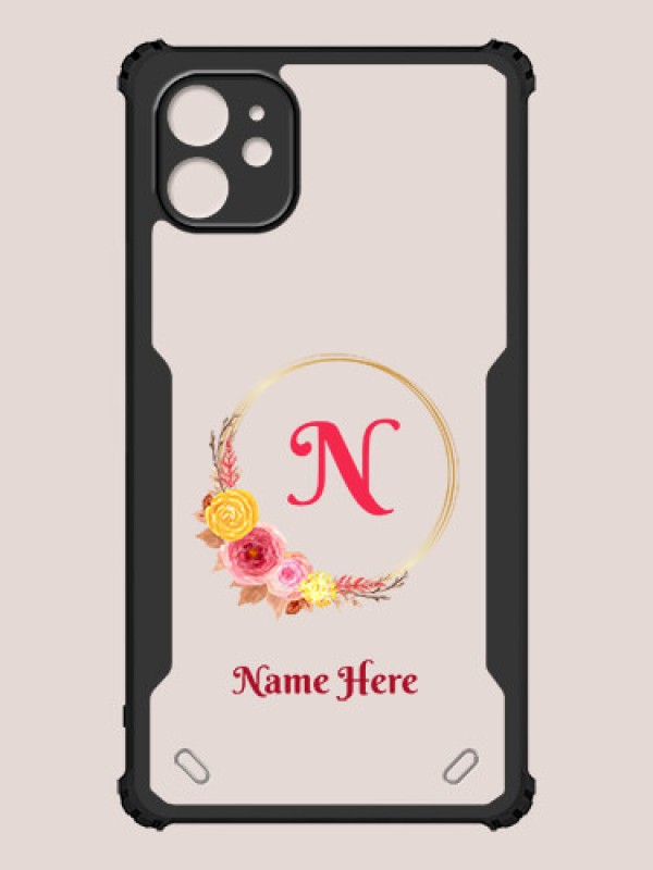 Custom iPhone 11 Custom Hybrid Mobile Phone Case With Wreath Themed Design