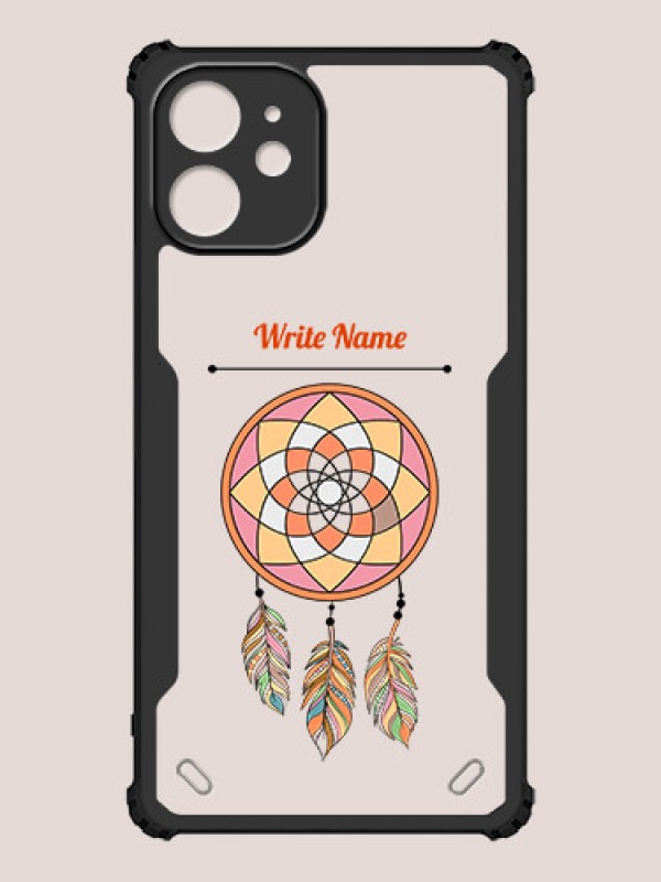 Custom iPhone 12 Mini Custom Hybrid Mobile Phone Case With Dream Catcher Design