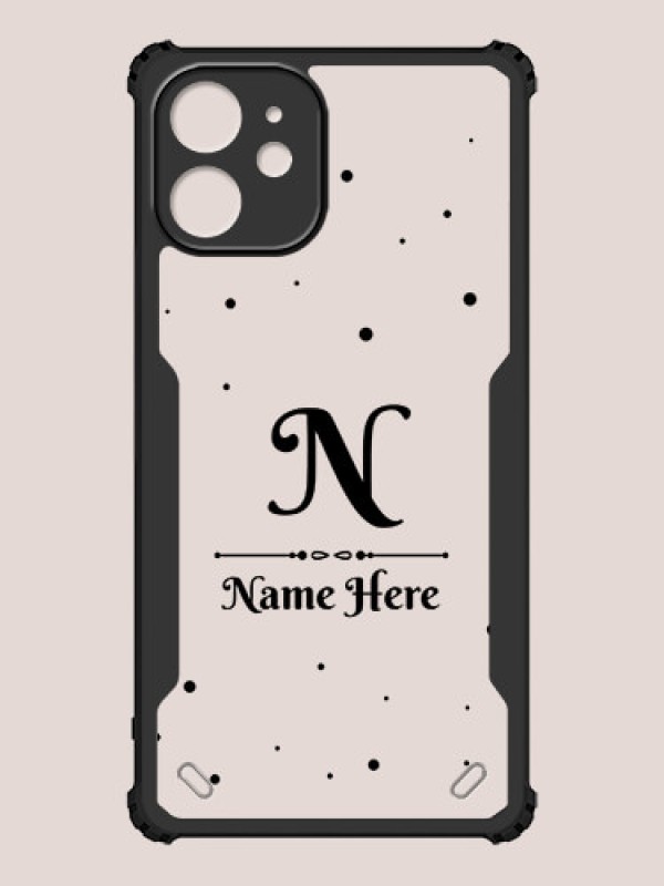 Custom iPhone 12 Mini Custom Hybrid Mobile Phone Case With Polka Dot Themed Design