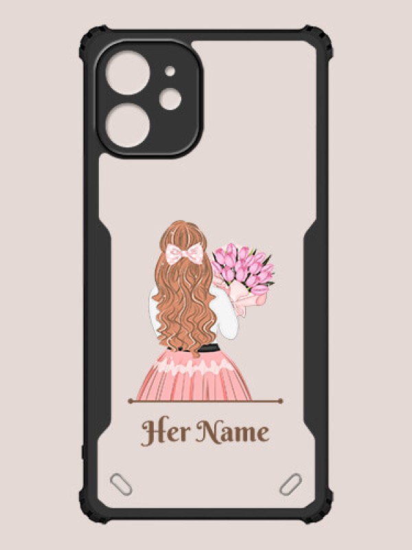 Custom iPhone 12 Mini Custom Hybrid Mobile Phone Case With Beautiful Woman Design