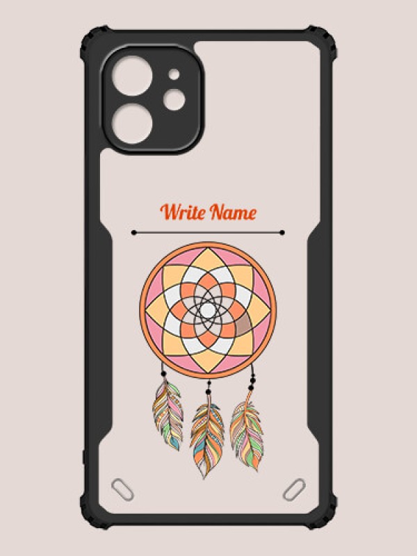 Custom iPhone 12 Custom Hybrid Mobile Phone Case With Dream Catcher Design