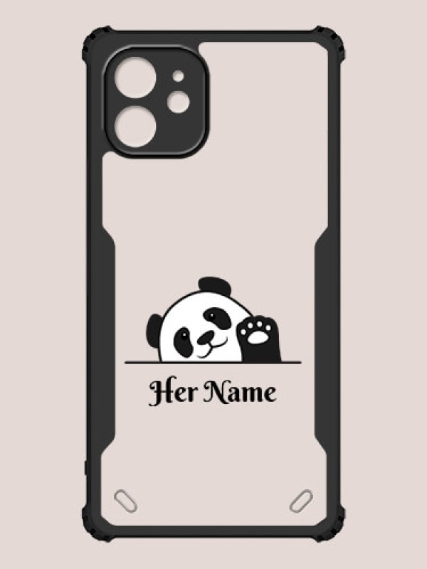 Custom iPhone 12 Custom Hybrid Mobile Phone Case With Cute Baby Panda Design