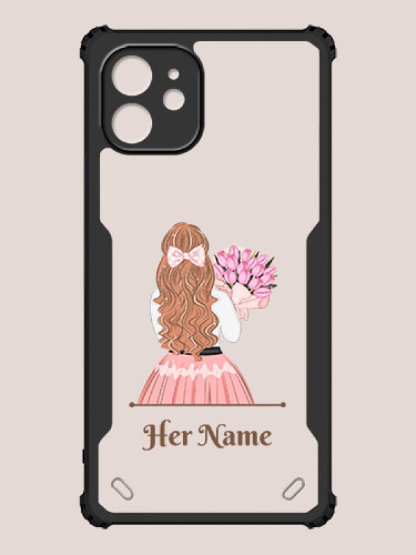 Custom iPhone 12 Custom Hybrid Mobile Phone Case With Beautiful Woman Design