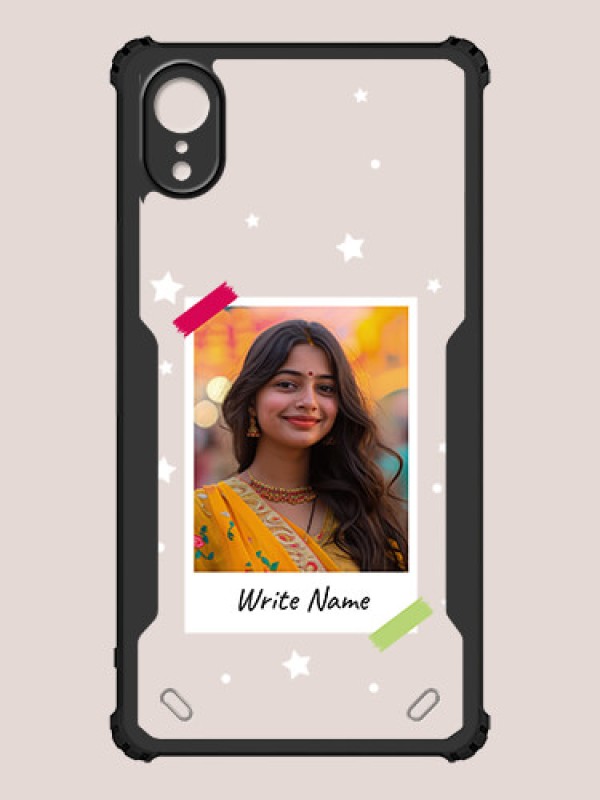 Custom iPhone XR Custom Hybrid Mobile Phone Case With Polaroid Picture Style Design