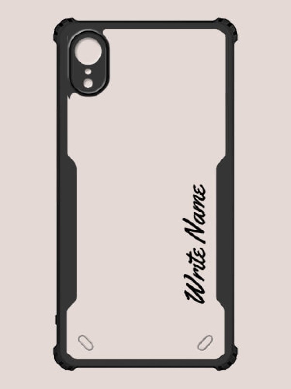 Custom iPhone XR Custom Hybrid Mobile Phone Case With Simple Text Design