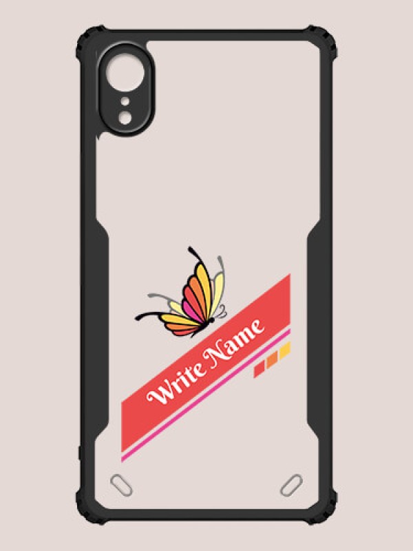 Custom iPhone XR Custom Hybrid Mobile Phone Case With Colorful Butterfly Design
