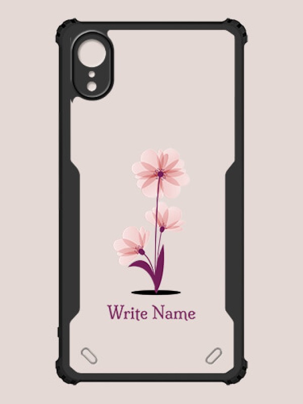 Custom iPhone XR Custom Hybrid Mobile Phone Case With Flower Design