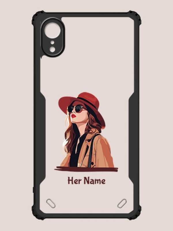 Custom iPhone XR Custom Hybrid Mobile Phone Case With Independent Woman Design