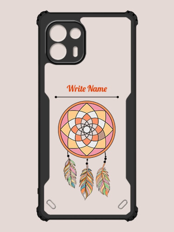 Custom Motorola Edge 20 Fusion 5G Custom Hybrid Mobile Phone Case With Dream Catcher Design