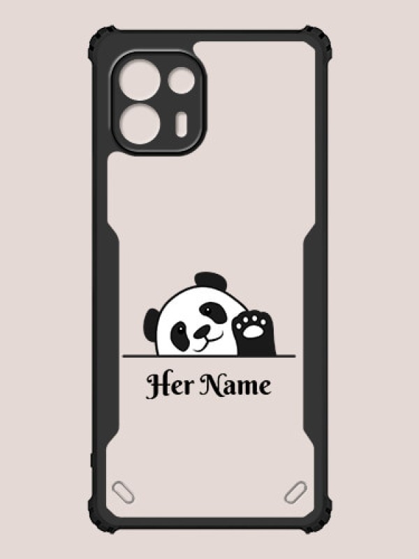 Custom Motorola Edge 20 Fusion 5G Custom Hybrid Mobile Phone Case With Cute Baby Panda Design
