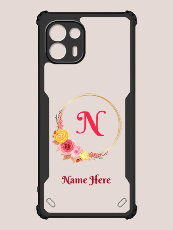 Custom Motorola Edge 20 Fusion 5G Custom Hybrid Mobile Phone Case With Wreath Themed Design