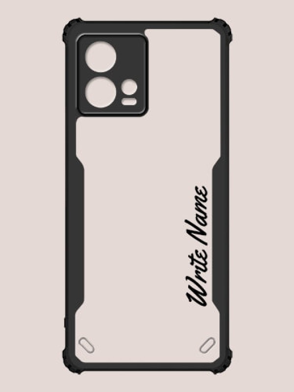 Custom Motorola Edge 30 Fusion Custom Hybrid Mobile Phone Case With Simple Text Design