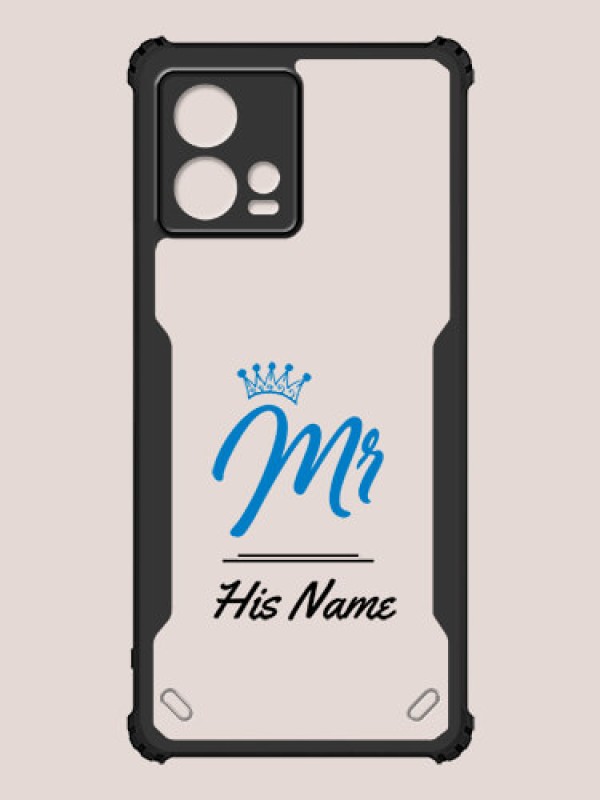 Custom Motorola Edge 30 Fusion Custom Hybrid Mobile Phone Case With Mr King Design