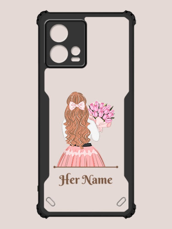 Custom Motorola Edge 30 Fusion Custom Hybrid Mobile Phone Case With Beautiful Woman Design