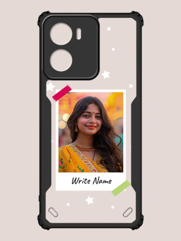 Custom Motorola G05 Custom Hybrid Mobile Phone Case With Polaroid Picture Style Design