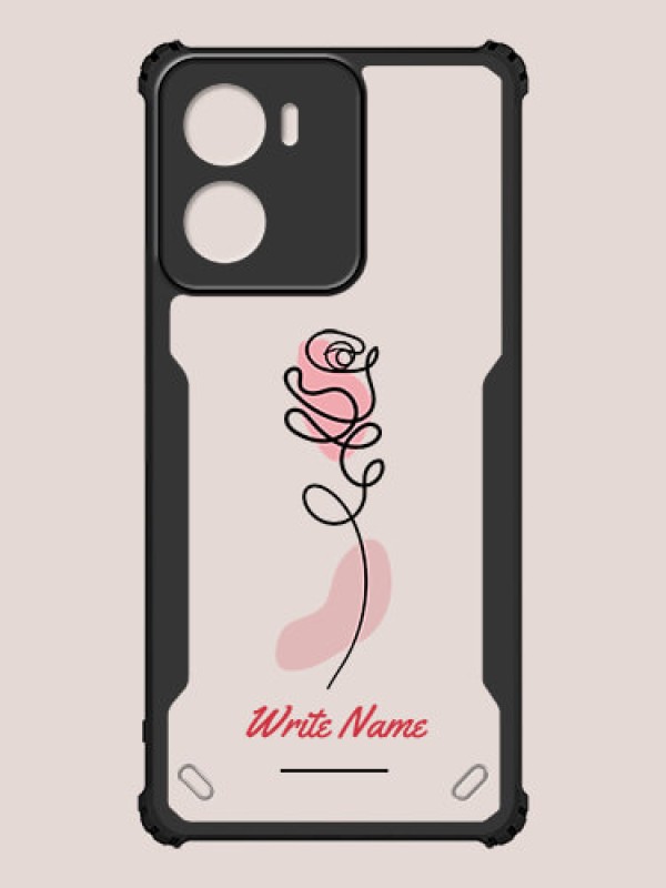 Custom Motorola G05 Custom Hybrid Mobile Phone Case With Rose Flower Design