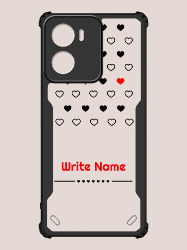 Custom Motorola G05 Custom Hybrid Mobile Phone Case With Heart Themed Design