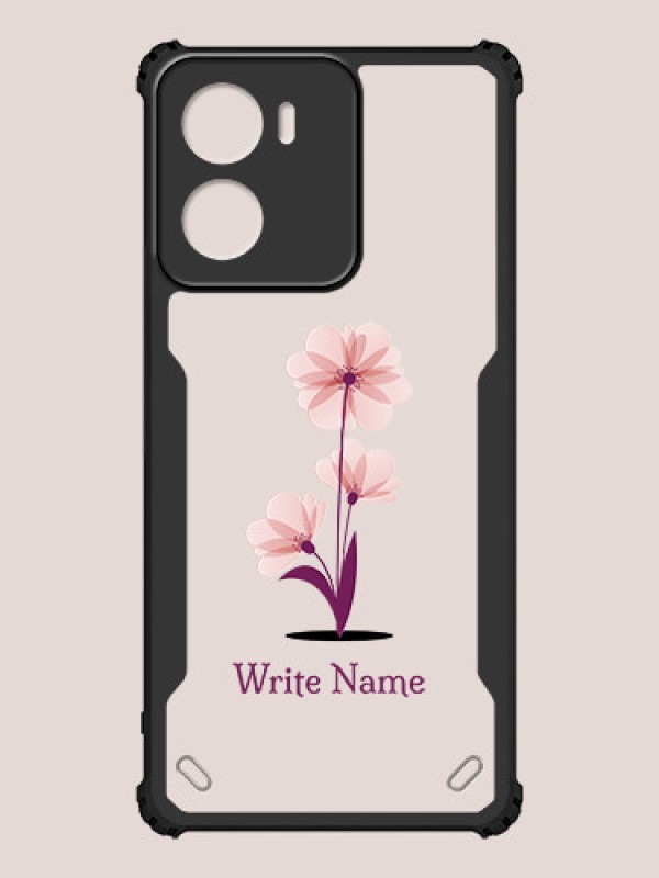 Custom Motorola G05 Custom Hybrid Mobile Phone Case With Flower Design