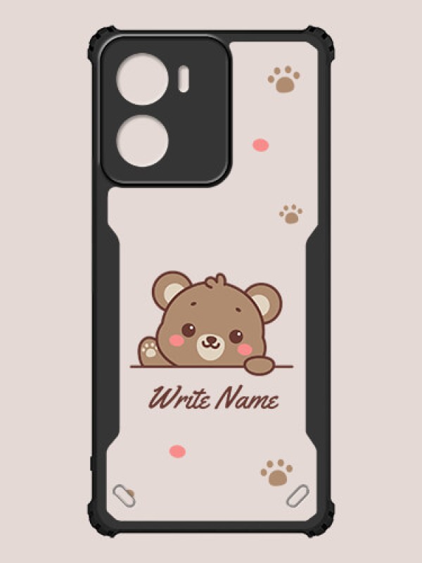 Custom Motorola G05 Custom Hybrid Mobile Phone Case With Cute Bear Cub Design