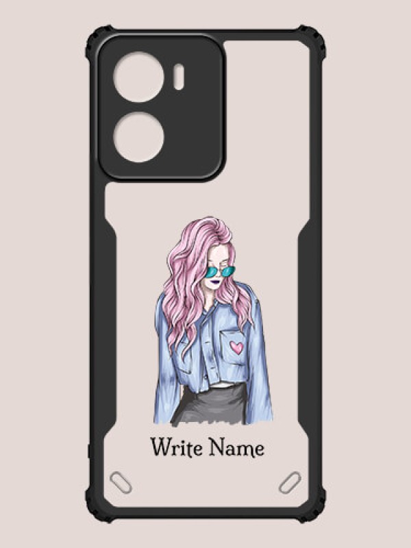 Custom Motorola G05 Custom Hybrid Mobile Phone Case With Cool Girl Design