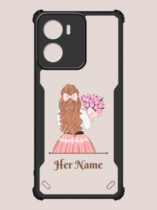 Custom Motorola G05 Custom Hybrid Mobile Phone Case With Beautiful Woman Design