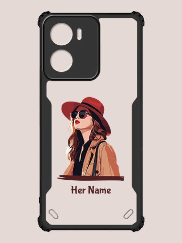 Custom Motorola G05 Custom Hybrid Mobile Phone Case With Independent Woman Design