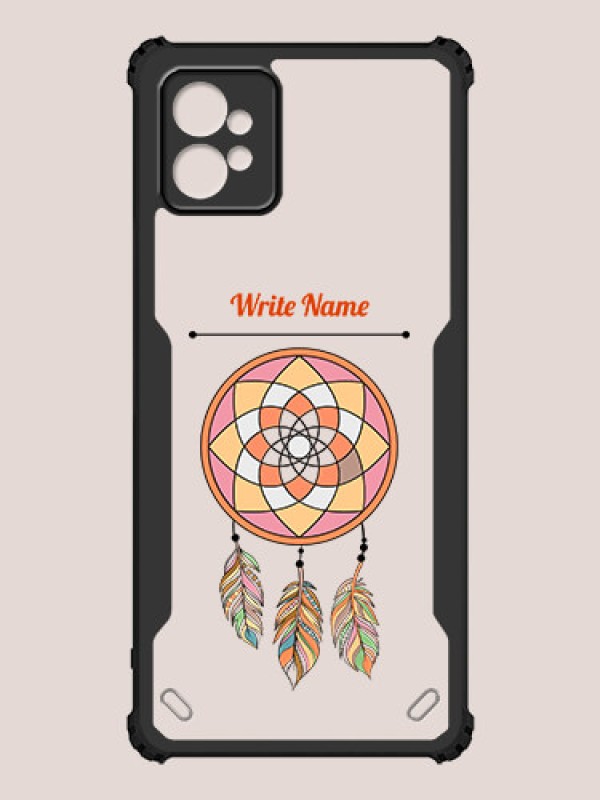 Custom Motorola G32 Custom Hybrid Mobile Phone Case With Dream Catcher Design