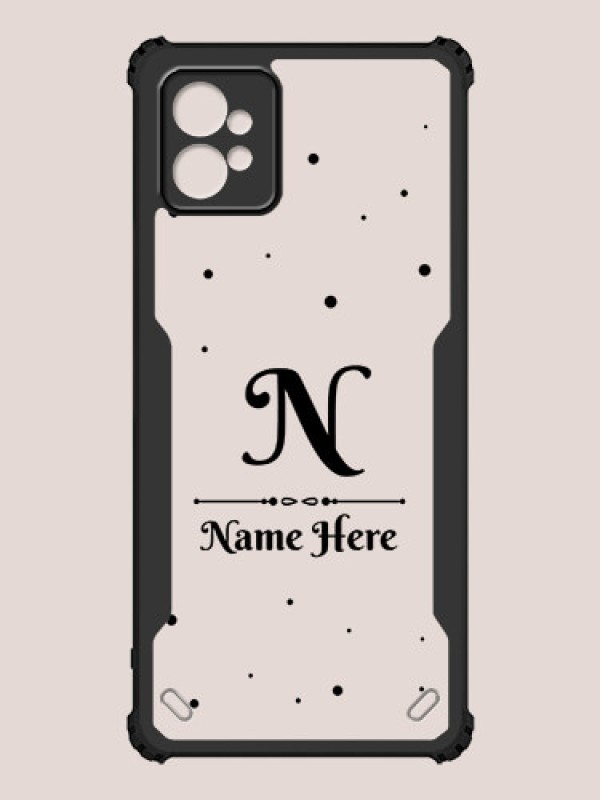 Custom Motorola G32 Custom Hybrid Mobile Phone Case With Polka Dot Themed Design