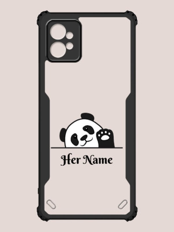 Custom Motorola G32 Custom Hybrid Mobile Phone Case With Cute Baby Panda Design