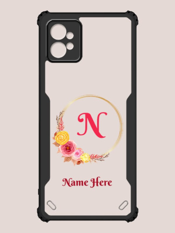 Custom Motorola G32 Custom Hybrid Mobile Phone Case With Wreath Themed Design