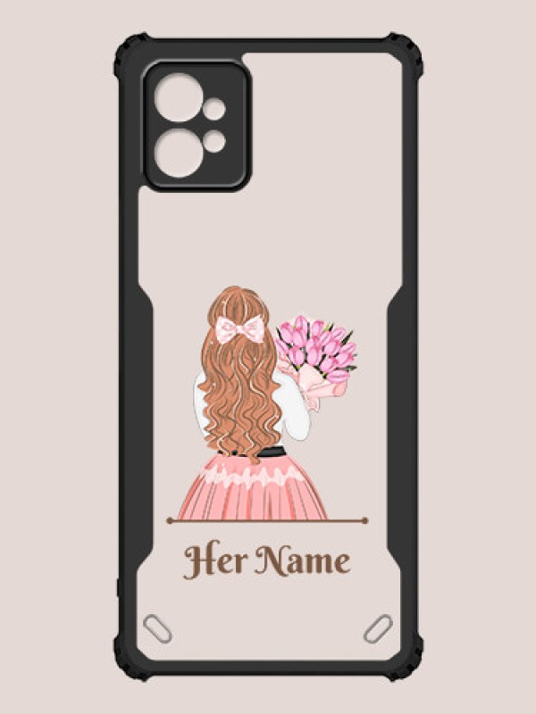 Custom Motorola G32 Custom Hybrid Mobile Phone Case With Beautiful Woman Design