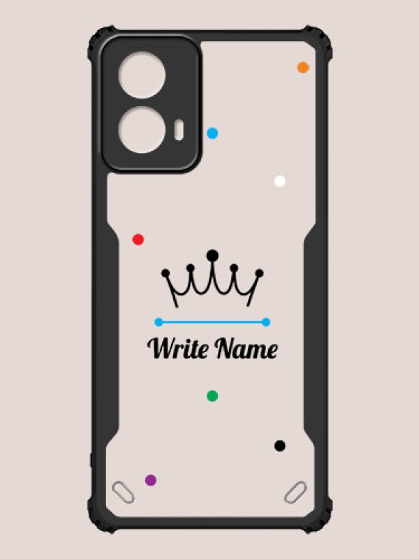 Custom Motorola G34 5G Custom Hybrid Mobile Phone Case With The King Design