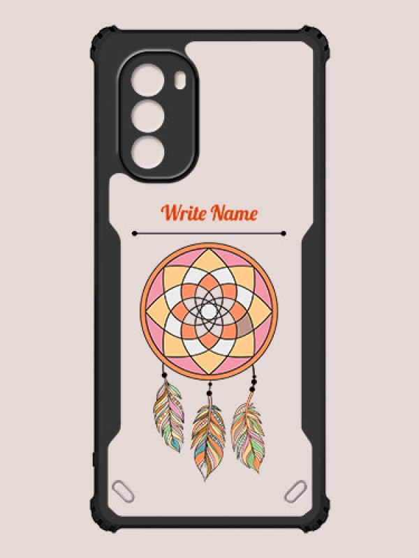 Custom Motorola G51 5G Custom Hybrid Mobile Phone Case With Dream Catcher Design