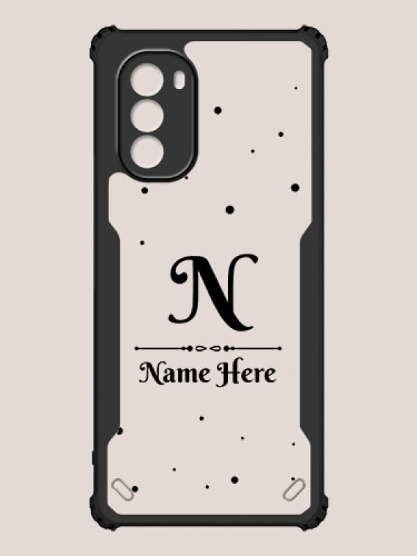 Custom Motorola G51 5G Custom Hybrid Mobile Phone Case With Polka Dot Themed Design