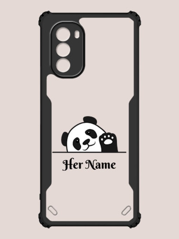 Custom Motorola G51 5G Custom Hybrid Mobile Phone Case With Cute Baby Panda Design