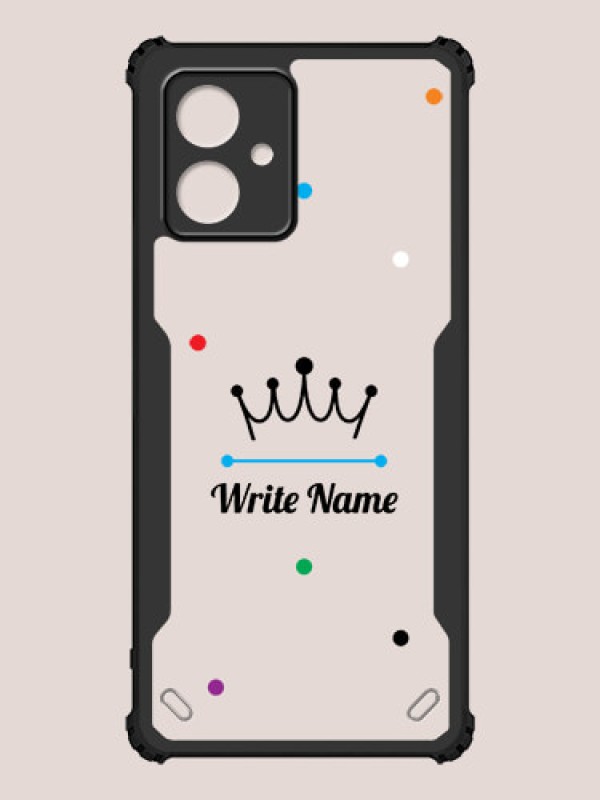 Custom Motorola G54 5G Custom Hybrid Mobile Phone Case With The King Design