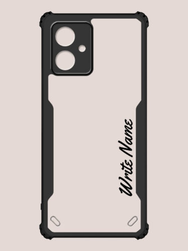Custom Motorola G54 5G Custom Hybrid Mobile Phone Case With Simple Text Design