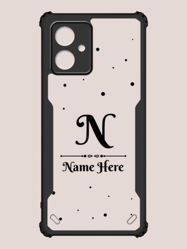 Custom Motorola G54 5G Custom Hybrid Mobile Phone Case With Polka Dot Themed Design