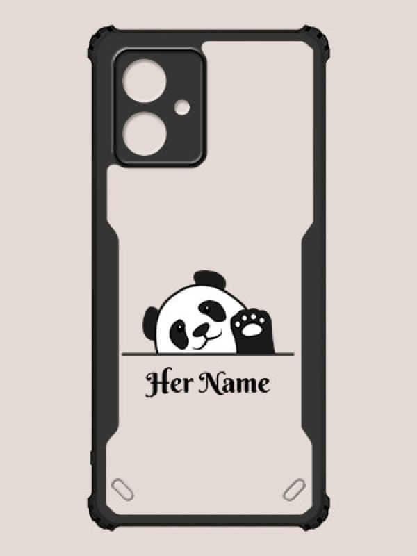 Custom Motorola G54 5G Custom Hybrid Mobile Phone Case With Cute Baby Panda Design