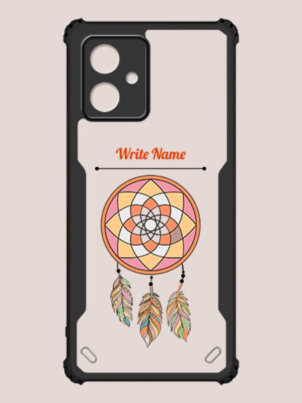 Custom Moto G54 Custom Hybrid Mobile Phone Case With Dream Catcher Design