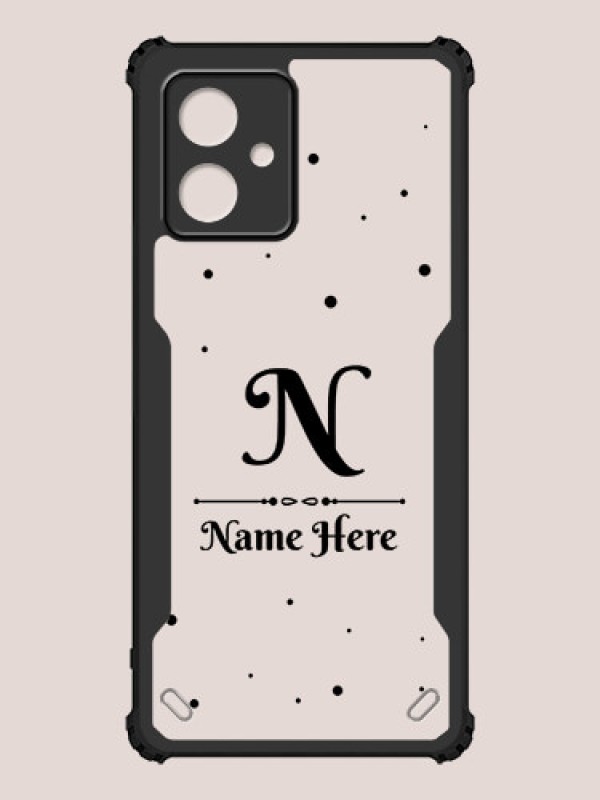 Custom Moto G54 Custom Hybrid Mobile Phone Case With Polka Dot Themed Design