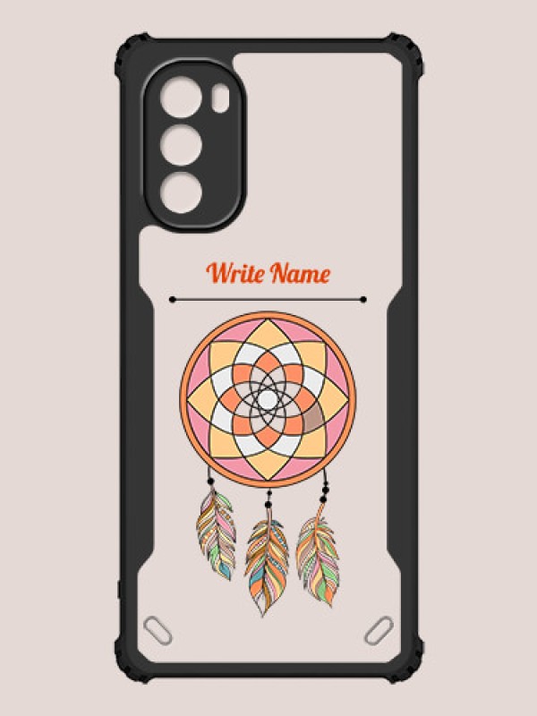 Custom Moto G62 Custom Hybrid Mobile Phone Case With Dream Catcher Design