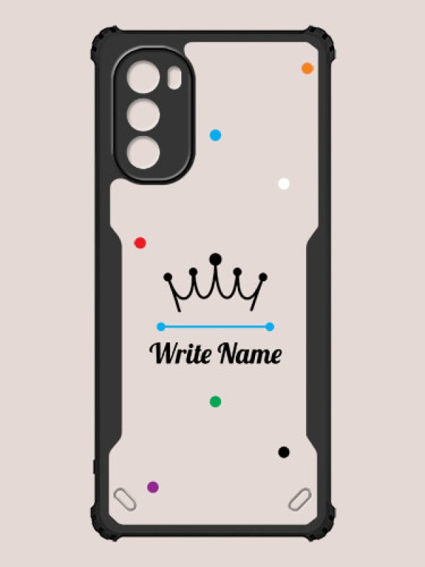 Custom Moto G62 Custom Hybrid Mobile Phone Case With The King Design