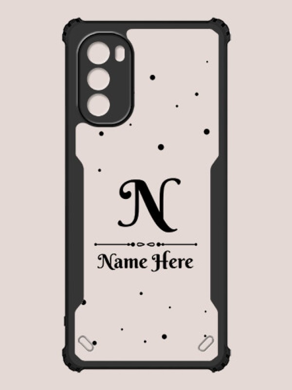 Custom Moto G62 Custom Hybrid Mobile Phone Case With Polka Dot Themed Design