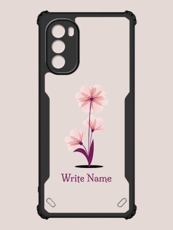 Custom Moto G62 Custom Hybrid Mobile Phone Case With Flower Design