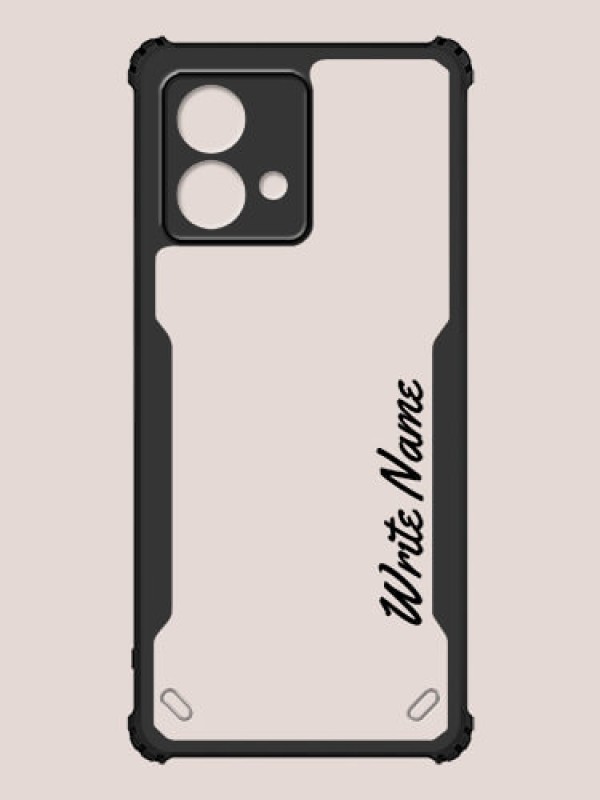 Custom Moto G84 5G Custom Hybrid Mobile Phone Case With Simple Text Design