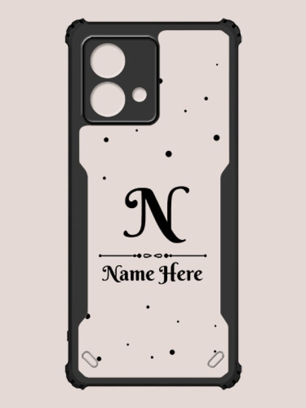 Custom Moto G84 5G Custom Hybrid Mobile Phone Case With Polka Dot Themed Design