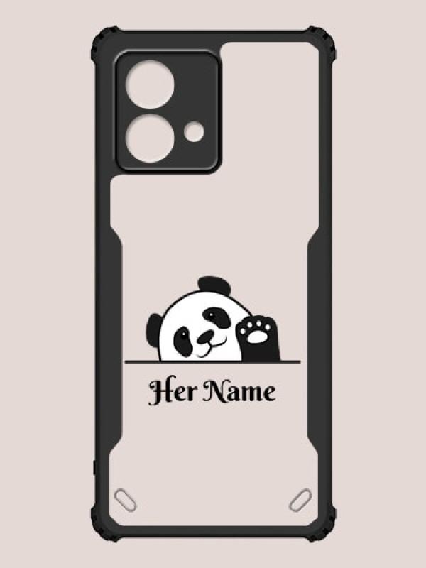 Custom Moto G84 5G Custom Hybrid Mobile Phone Case With Cute Baby Panda Design